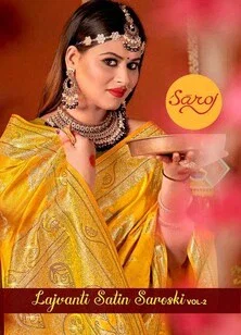 Lajvanti Satin Saroski Vol 2 By Saroj Satin Silk Saree Wholesale In India